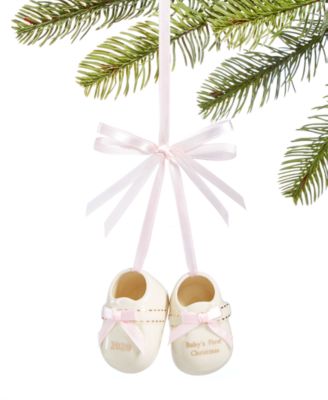 Holiday Lane Pink baby shoes, Ornament 