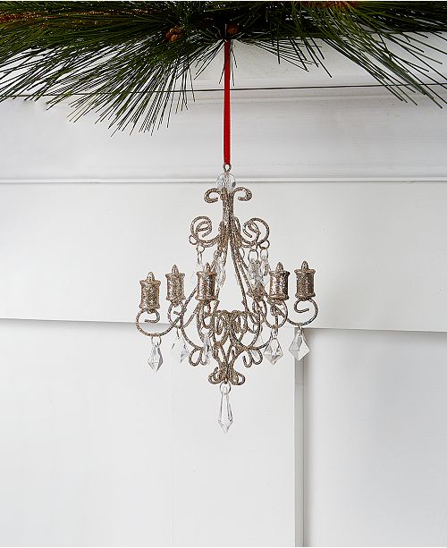 Holiday Lane Crystal Elegance Chandelier Christmas Ornament Created For Macy S Reviews Holiday Shop Home Macy S