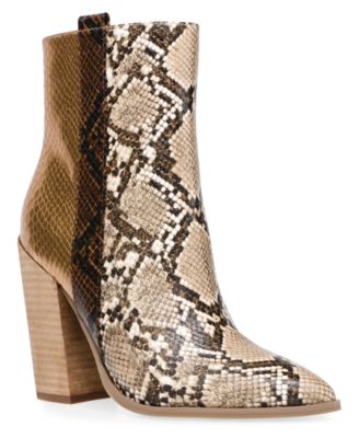 high heel western booties
