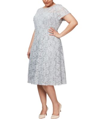 macys plus size midi dress