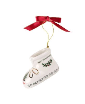 baby bootie ornament