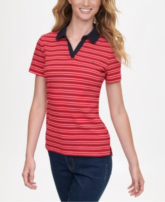 macy's red polo shirt