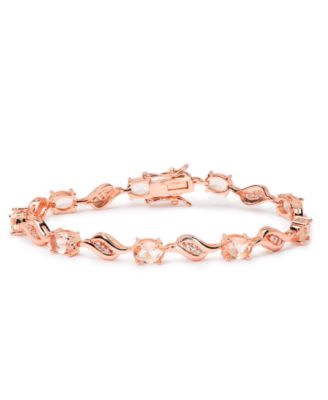 morganite bracelet rose gold