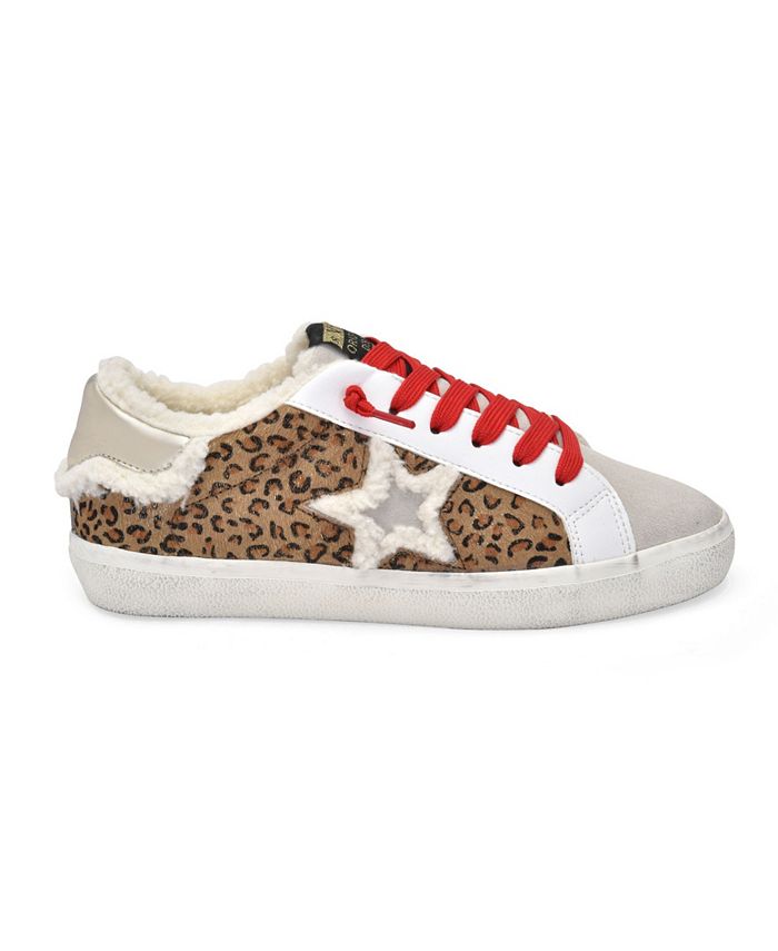 vintage havana celia leather sneakers