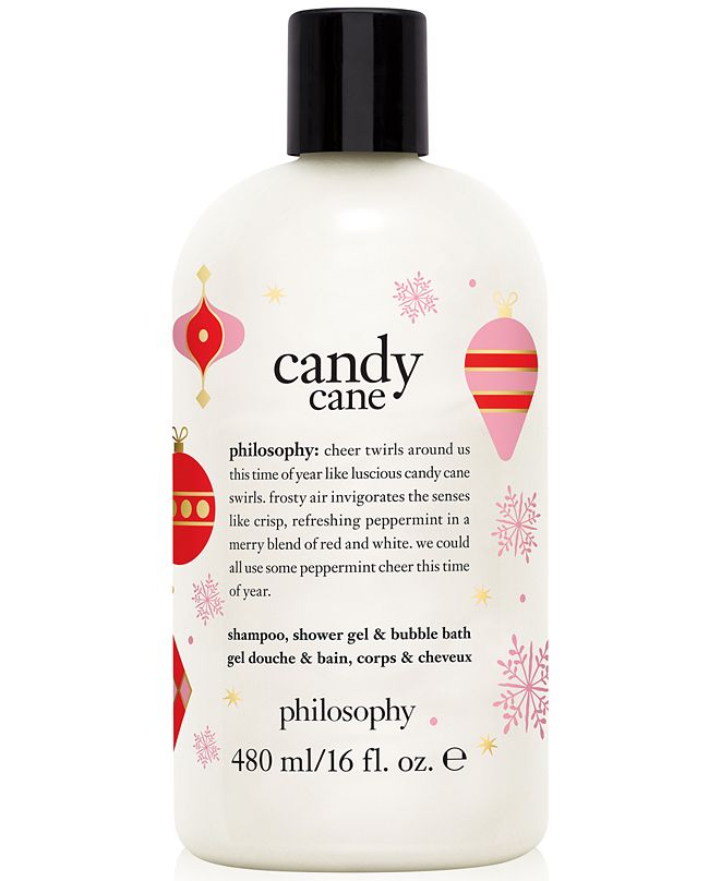 philosophy Candy Cane Shampoo, Shower Gel & Bubble Bath, 16oz