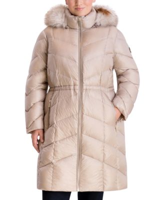 macys plus size michael kors coat