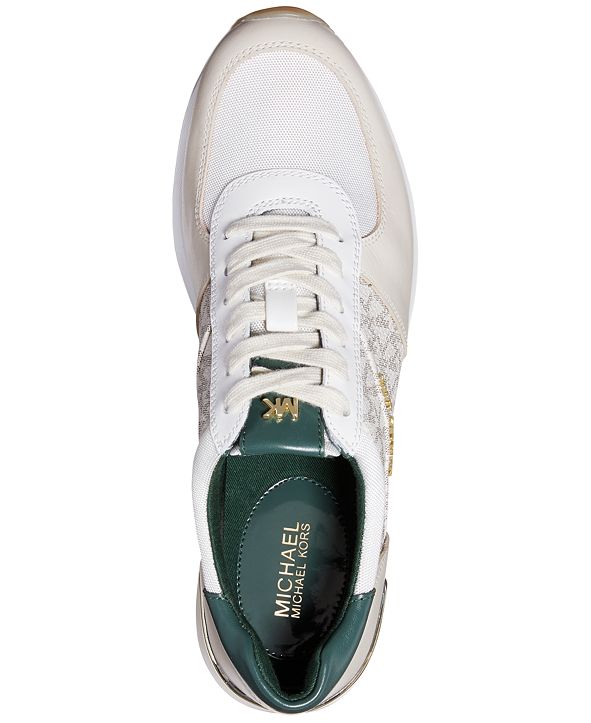 michael kors allie trainer sneakers black and gold