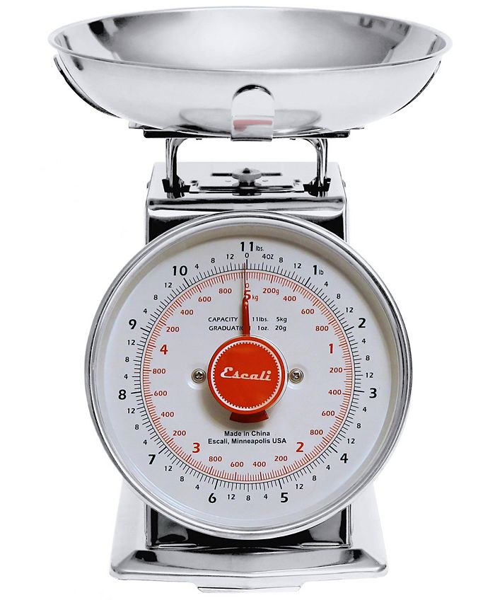Escali Corp Mercado Dial Scale with Bowl, 11lb & Reviews Kitchen