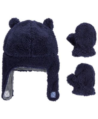 baby boy hat and mittens