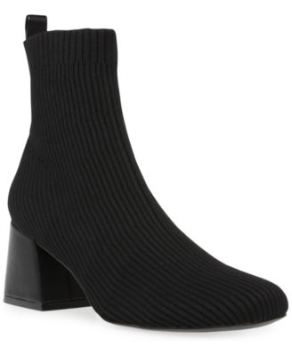 Darma-K Block-Heel Sock Booties 