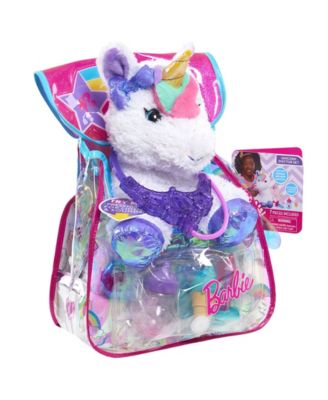 barbie unicorn plush