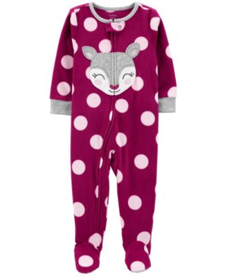 macy's baby girl pajamas