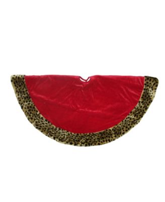 animal print tree skirt