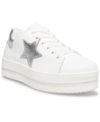 white leather flatform trainers