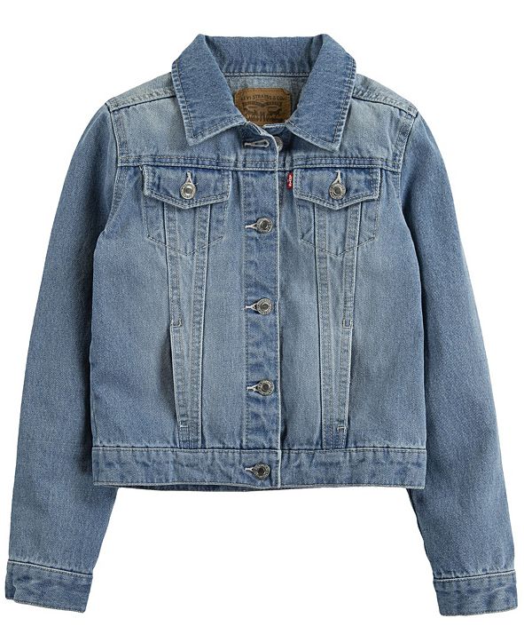 Levi's Big Girls Denim Trucker Jacket & Reviews - Coats & Jackets ...