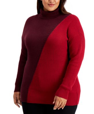 alfani colorblock sweater