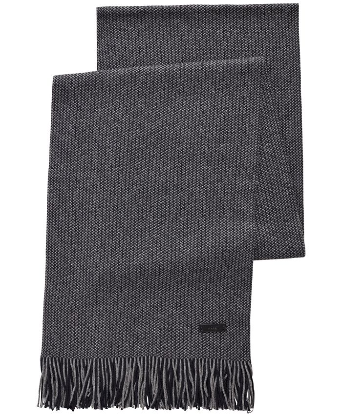 Hugo Boss Boss Men S Medeo Raschel Knit Scarf Reviews Hats Gloves Scarves Men Macy S