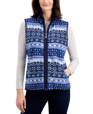 macys sweater vest womens
