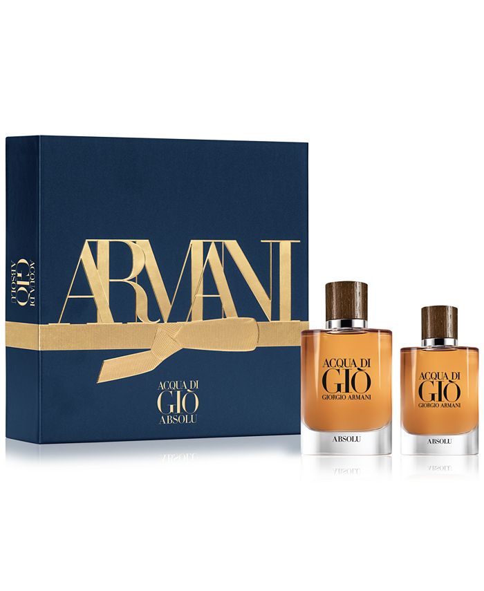 Giorgio Armani Men S 2 Pc Acqua Di Gio Absolu Gift Set Reviews All Perfume Beauty Macy S