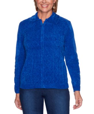 petite chenille cardigan