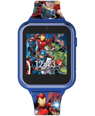 Умные часы Accutime Kid's Avengers с силиконовым ремешком и сенсорным экраном 46x41 мм