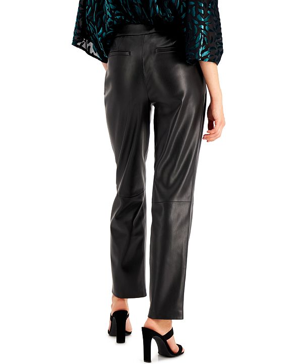 Alfani Faux Leather Pants Created For Macys And Reviews Pants And Leggings Women Macys 2131