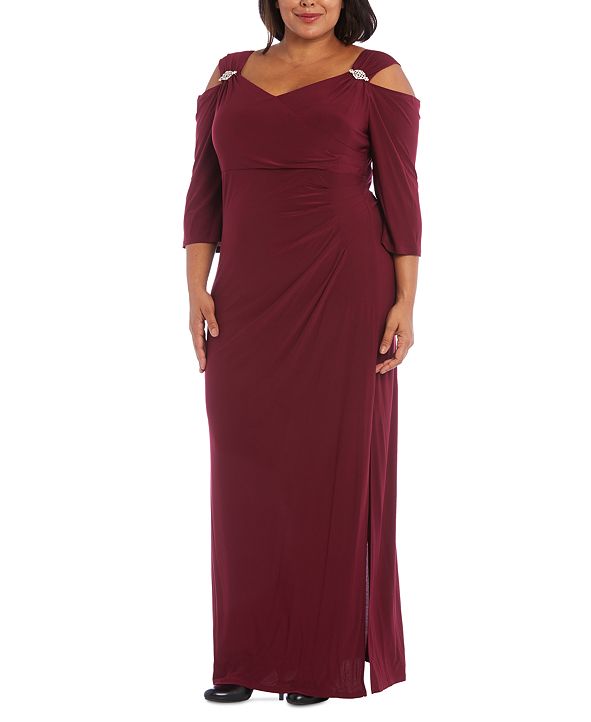 r and m richards cold shoulder gown