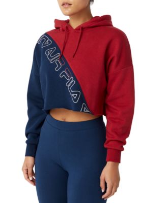 fila crop top hoodie