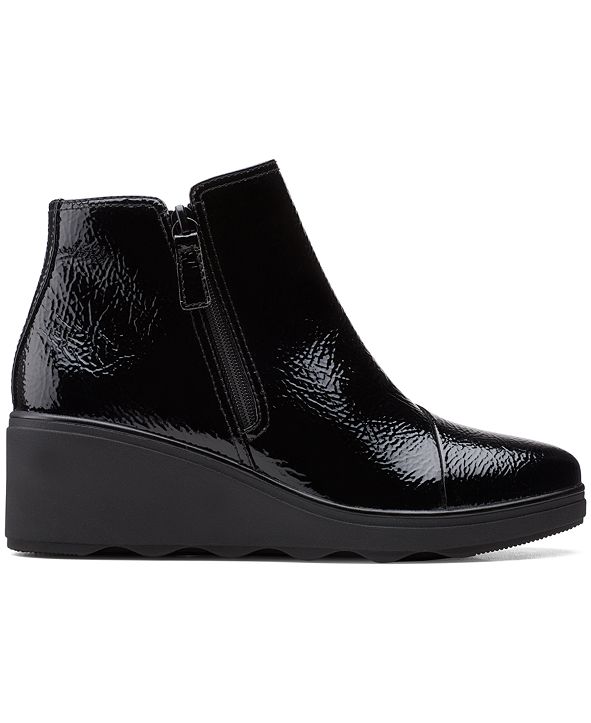clarks mazy eastham black leather