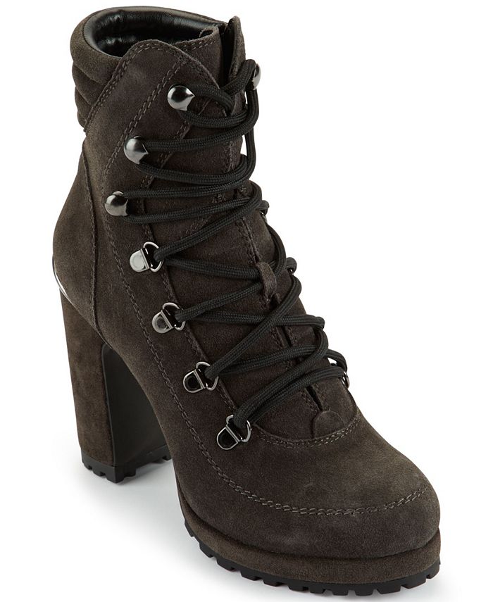 DKNY Women's Lenni LaceUp Booties , Created for Macy's & Reviews