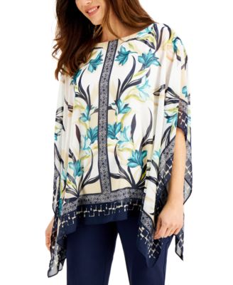 macys poncho sweater