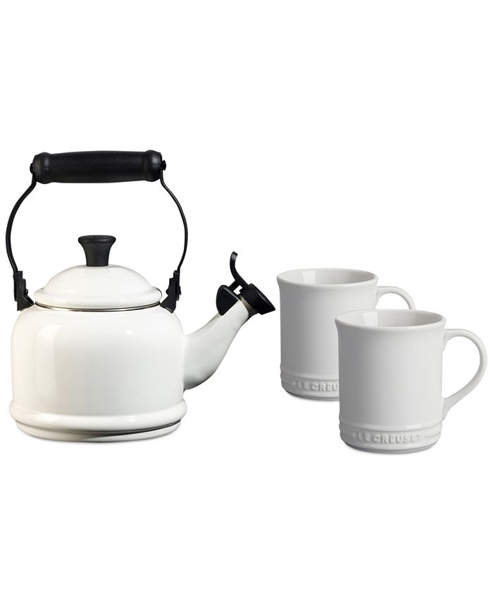 Le Creuset 3 Pc Demi Kettle 2 Mugs Set Reviews Home Macy S Including le creuset grand mugs, espresso cups, and coffee cups. 3 pc demi kettle 2 mugs set