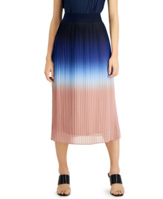 mid length pleated skirts macys