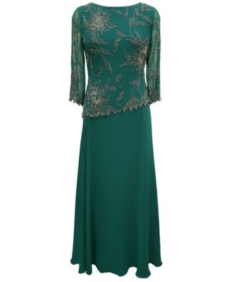 macys green dresses