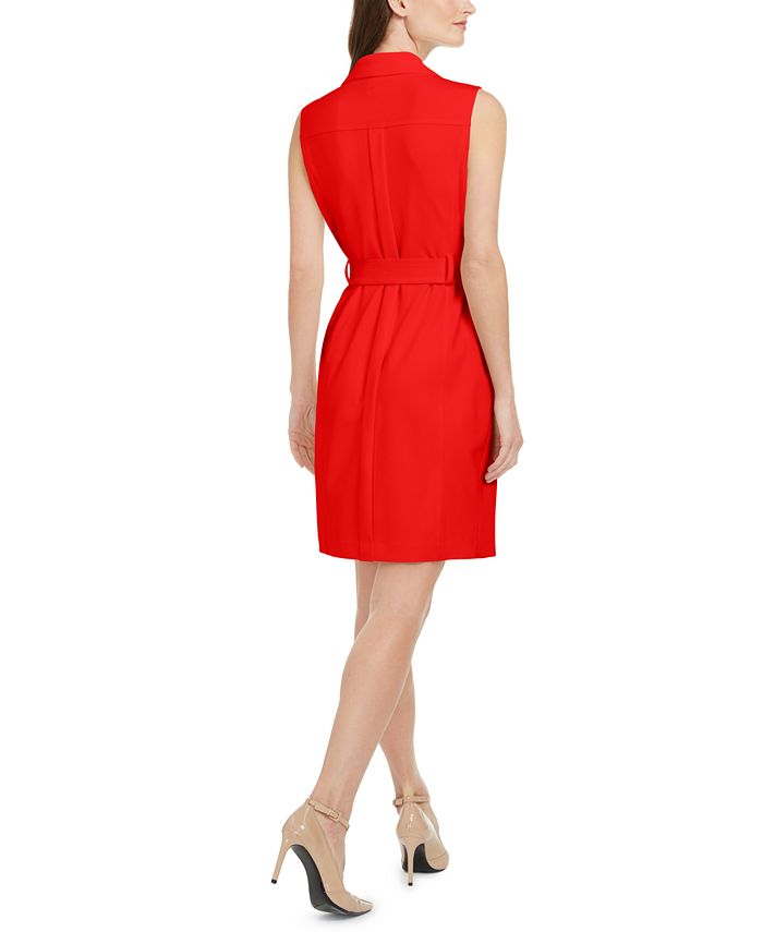 Calvin Klein Moto Sheath Dress & Reviews Dresses Women