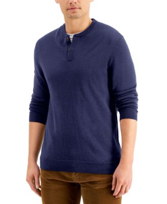 mens henley sweater
