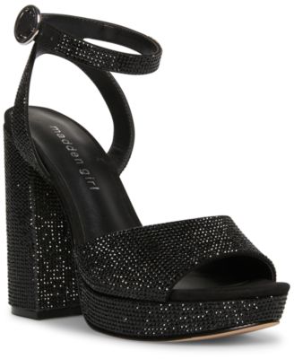 platform sandals rhinestones