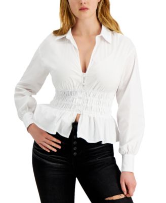 guess blouses at macy's