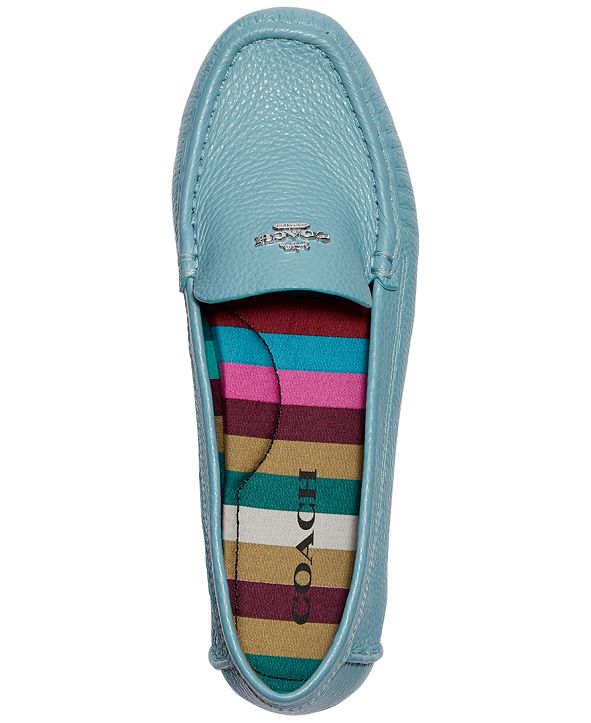 coach marley driver loafers blue