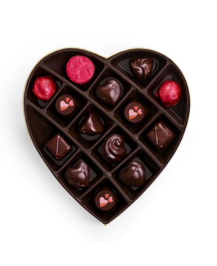 Godiva Dark Chocolate Lover's Heart Gift Box, 14Piece & Reviews Food