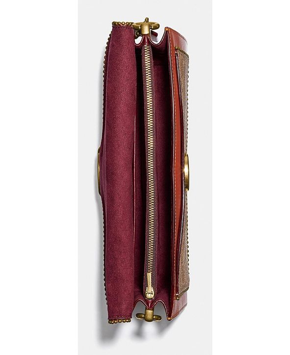 tabby shoulder bag 26 in signature canvas with beadchain