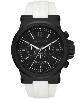 michael kors white silicone watch