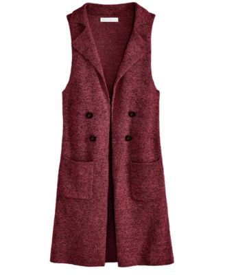 macys sweater vest womens
