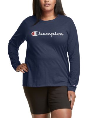 long sleeve champion shirt blue