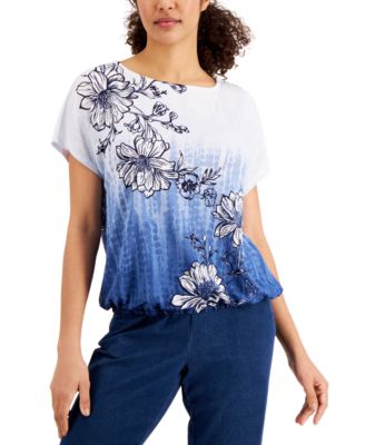 macys womens short sleeve tops