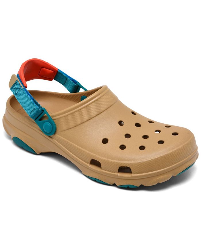 all terrain crocs tan