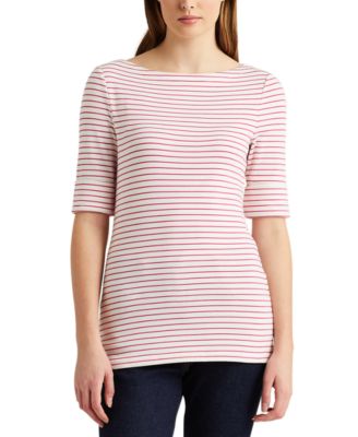 ralph lauren cotton boatneck top