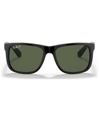Поляризованные солнцезащитные очки Ray-Ban Унисекс Disney, RB4165 Justin, черный/темно-зеленый polar d20