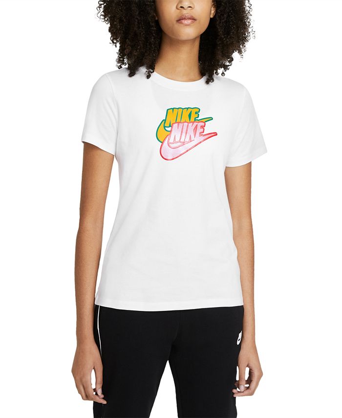 Nike Plus Size Sportswear Cotton Logo T-Shirt & Reviews - Tops - Plus ...
