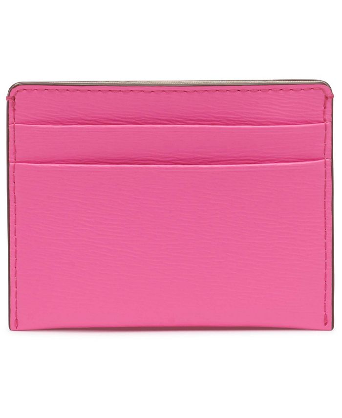 DKNY Bryant Leather Card Holder, Created for Macy's & Reviews ...